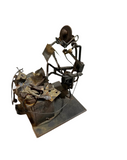 Joesph Romano "The Attorney" Copper and Brass Sculpture, Signed by Artist