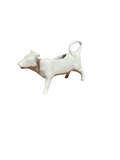 Petite Milk Glass Creamer Cow Dish