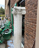 Large Outdoor White Concrete Pedestal