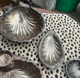 Instant Collection of Silver Shell Trays With Candleholders- Set of 6