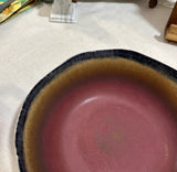 Pair of Purple Handmade Pottery Plates