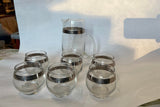 1970s Collection of Dorothy Thorpe Glasses and Pitcher- Set of 7