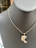 Silver Nephritis Pendant Necklace