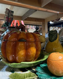 Ceramic Serving Pumpkin Bowl With Matching Lid