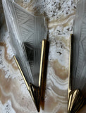 Paris Flea Market, Art Deco Brass Sconces With Detailed Glass