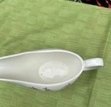 Mid-Century Gravy Saucer Reticulated Design Flower