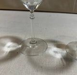 Pair of Simple Detailed Stemmed Martini Glasses