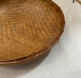 Large Wicker Hand Woven Bowl