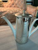 Ceramic Tea Pot With Silver Felted Cover and Lid