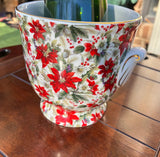 Small Ceramic Floral Indoor Planter