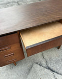 1970s Vintage Swedish Wood Writing Desk