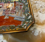 Vintage Ceramic Asian Style Small Detailed Plate