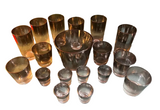 1970s Collection of Dorothy Thorpe Silver Fade Glassware Set - 18 pcs