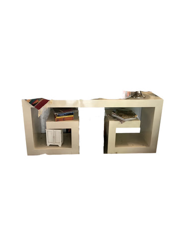 Large Greek Key Stone Console Table