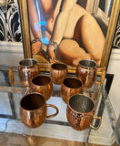 Collection of Copper Moscow Mule Cups- Set of 7
