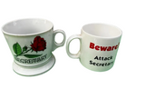 Pair of Ceramic Secretary Mugs