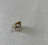 Gold and Silver Abstract Ring With Jewels