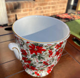 Small Ceramic Floral Indoor Planter