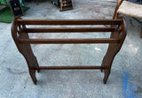 1970s Country Core Hearts Design Wooden Rustic Blanket Rack