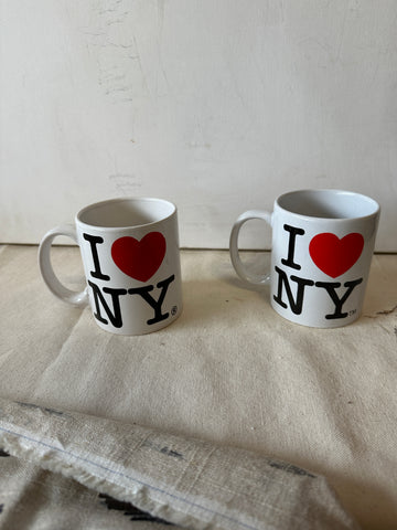 Pair of "I Heart New York" Mugs