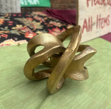Gold Painted Metal Abstract Knick-Knack