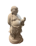 Small Ceramic White Buddha Sculpture