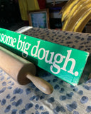 Large Rolling Pin With Kelly Green Box, Advertising Piece