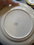 22 Kt Filigree Deep Blue Plate Set With Floral Accents- Set of 17