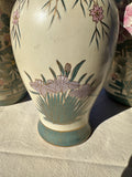 Asian Painted Vase Trio