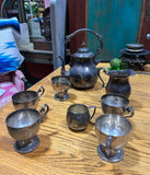 Silver Vintage Tea Set- 9 Pieces