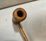 Vintage Hand Carved Wooden Pipe