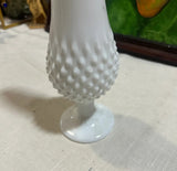 Milk Glass Abstract Water Drop Vase