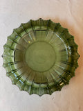 Pair of Green Glass Ashtrays