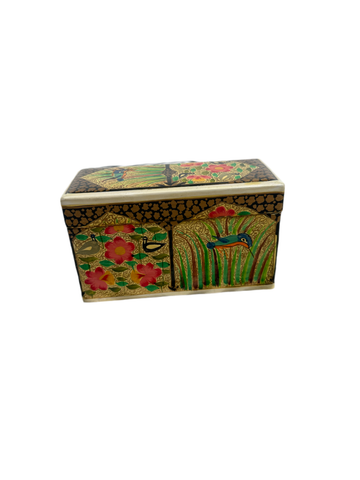 Small Wooden Painted Safari Humming Bird Box