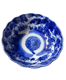 Antique Japanese Meiji Period Blue Bowl