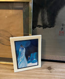 Bill Rabbit Blue Ceramic Trivet