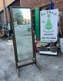 Bronze Wooden Bamboo Floor Mirror
