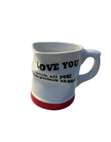 Ceramic Crushed "Love You" Mug