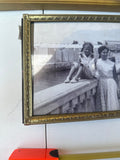 Pair of Vintage Family Prints in Gold Frames