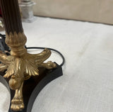 Skinny Brass Lion Footed Table Lamp