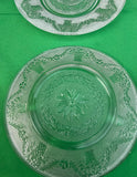Collection of Duncan and Miller Detailed Crystal Plates- Set of 6