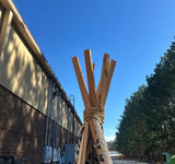 Large Zebra Print Children's Lace Field Atlanta Fabric Wooden Tent