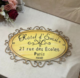 Yellow Paris, France Decorative Sign