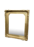 1970s Gold Oversized Ornate French Beveled Mirror