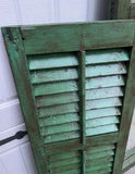 Large Green Standing Desk/Table Mirror With Saloon Doors