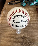 Vintage Pair of 1936 First Hall of Fame Election Baseballs and Stand