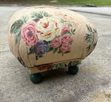 Petite Hollywood Regency Footed Pouf