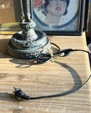 Modern Metal Lamp With Ram Head Details, Lampshade Included