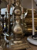 Pair of Vintage Heavy Brass Table Lamps