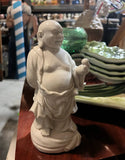 Small Ceramic White Buddha Sculpture